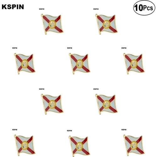 U.S.A Florida Lapel Pin Flag badge Brooch Pins Badges 10Pcs a Lot