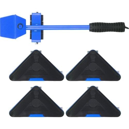 Heavy Duty Furniture Lifter with 4 Sliders for Easy Safe Moving Moving Tool Shifter 5 Pack Object Mobile Tool Mover Hand Tool