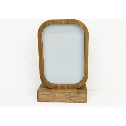 Thermal Transfer Bamboo Photo Frames 4 Styles Bamboo Crafts Sublimation Blank Picture Rahmen for Christmas Gifts Desktop Decorat