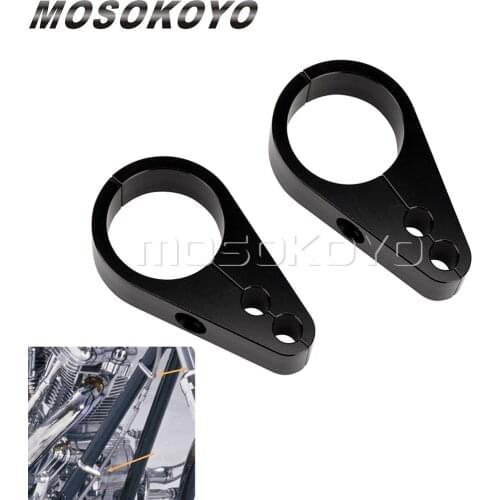 32mm Bar Throttle Cable Clamp 1-1/4" Brake Wire Support Holder for Harley Dyna Softail Touring Sportster Universal