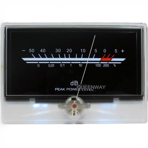 V-031 High-precision Audio Power Amplifier VU Meter DB Level Header Indicator Peak With Backlight