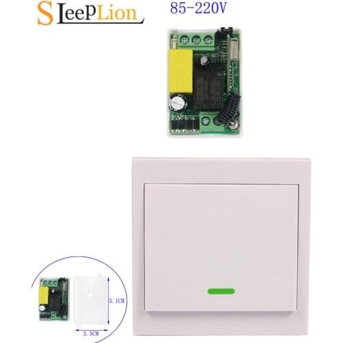 Remote Control Switch AC 110V 220V Lamp Light LED Bulb Wireless Switch Corridor Room Home Remote Lighting Wall Remote Switch