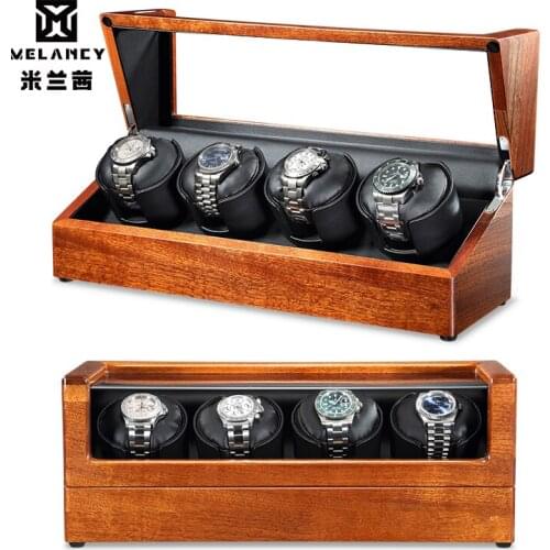 High Quality Automatic Mechanical Watch Winder Motor Boxes Storage Case with Plug