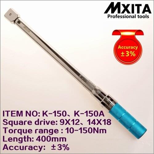10-150Nm Accuracy 3% High precision professional Adjustable Torque Wrench car Spanner