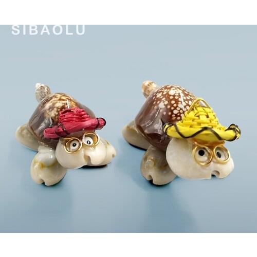 1pc Mini Hat Tortoise Turtle Bonsai Figurine Animal Miniature Figures home decoration fairy garden animal statue toy figurine