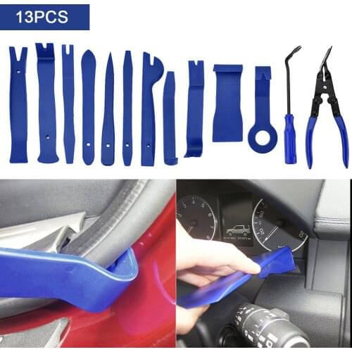 13pcs Pry Disassembly Tool Interior Door Clip Panel Trim Dashboard Removal Tool Auto Car Opening Repair Tool Hand Tool Kit
