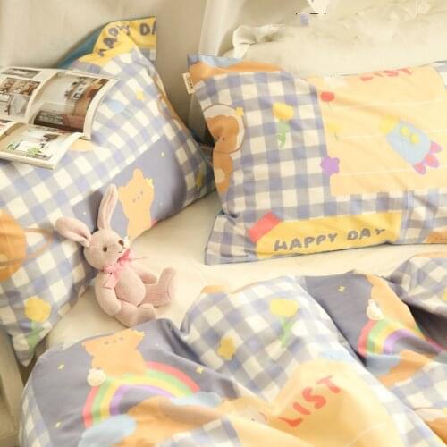 2.3m width Cotton Twill fabric Printed Bear Bedding Sheet Fabric for Quilt Cover Fitted Bed Sheet Handmade Cotton Fabric