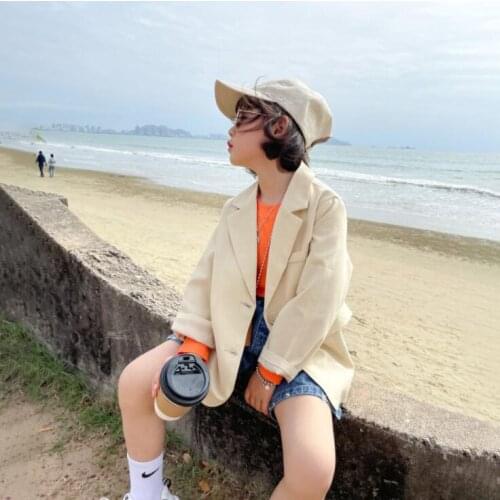 2021 New Arrival Girls Coat Spring Cotton Full Sleeve FashionGirls Jacket 3-8 years QI987