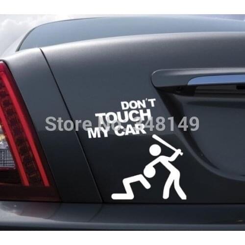 Aliauto Car-styling DON'T TOUCH MY CAR Sticker And Decal For Chevrolet Cruze Ford Focus Golf Polo Skoda Kia Opel Honda renault
