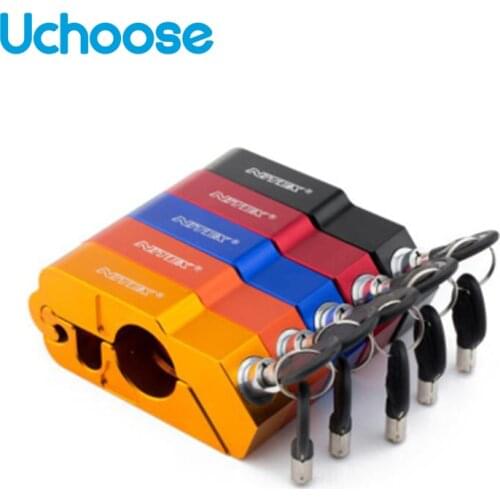 Motorcycle Lock CNC Security Safety Grip Locks Handlebar Handset Brake Lever Disc Locking Fit Scooter ATV Anti-theft Motor Lock