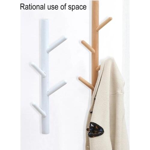 Wooden Coat Rack Nordic Creative Clothes Storage Hook Wall Hanging Hanger Home Decor Hanger Hooks Coat Hooks Rack