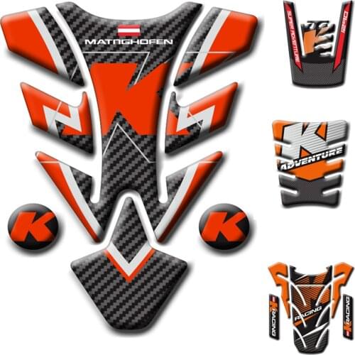 For KTM 1290 390 SUPERDUKE ADVENTURE 3D Tank Pad Fish Bone Protector Decal Decal Raised Tank Wheel Gas Cap Pad Filler