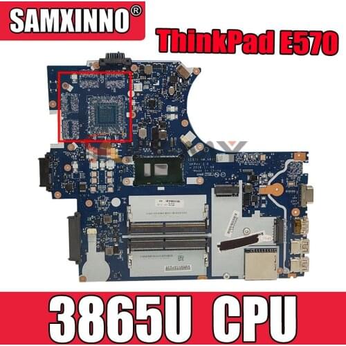 For Lenovo ThinkPad E570 E570C laptop motherboard 01LW067 CE570 NM-A831 Celeron 3865U DDR4 GMA HD full test