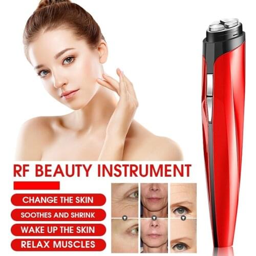 Electric Facial Massager RF Radio EMS Skin Care RF Lifting Machine Anti Wrinkle Eye Tightening Home Beauty Products Belleza