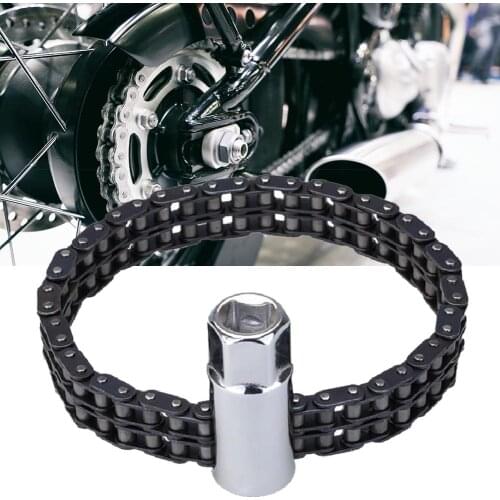 Socket Wrench Double Chain Filter Wrench High Hardness Oil Filter Wrench Removal Install Tool
