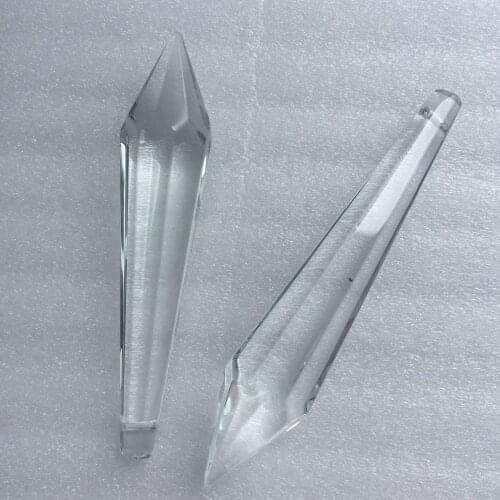 30pcs 76mm Clear crystal faceted u-drop shape pendant,crystal chandelier pendant for DIY crystal garland wedding strand