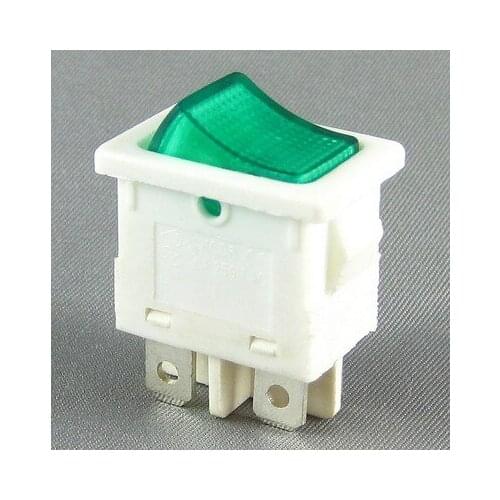 Ship switch KCD6 21N 4 feet with light power switch 6A white shell green