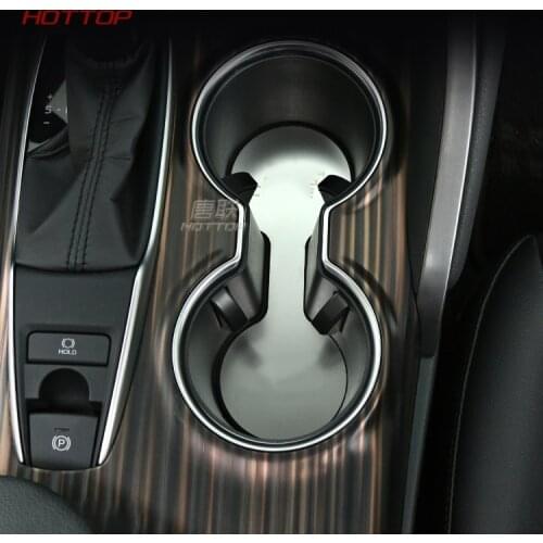 Stainless Steel Water Cup Storage Box Decorative Mat Cover Trim Fit For toyota Camry 8th 2018 2019 Car Styling