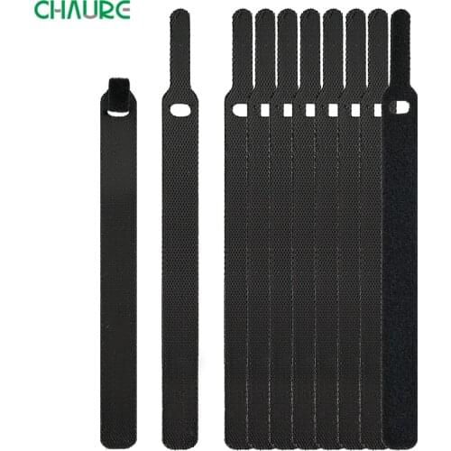 CHAURE Cable Winder Reusable Cable Organizer For Fastening Earphone Mouse USB Cable Management Ties 14.5cm Nylon Wire Protector