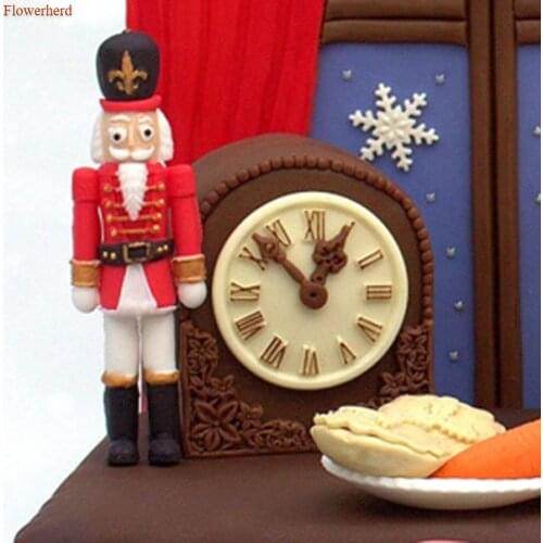 New Christmas Series Santa Claus Fondant Cake Silicone Mold Cake Decorating Tools DIY Santa Chocolate Biscuit Mold Baking Tools