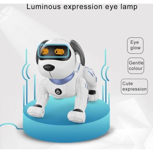 Eductional Intelligent RC Robot Dog Toy Electronic Pets Dog Children Toy Cute Animals RC Robot Smart Gift Jouet Chien BA60DZ