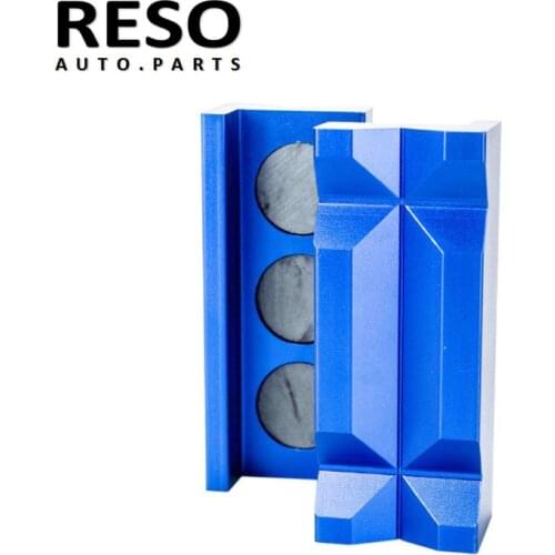 RESO--Vise Jaw Protective Inserts for AN Fittings Adapter with Magnetized back Length 4"