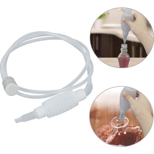 Brewing Siphon Hose For Beer Homebrew 2M Hand Hop Knead Siphon Filter Wine Beer Making Tool Beer Chiller Food Grade Plastic