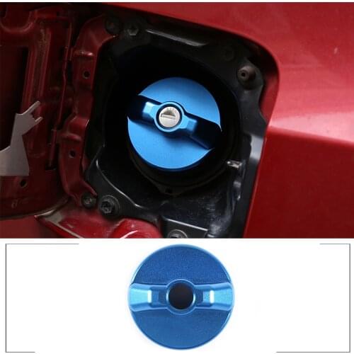 Blue Aluminum Alloy Car Inner Fuel Cap Sricker , Petrol Oil Tank Cover ,Car Decorate Accessories For Toyota Tacoma 2010-2021