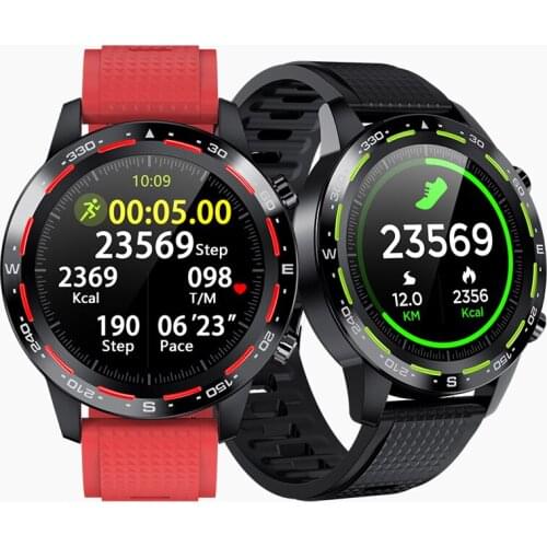 L12 Men Smart Watch Bluetooth Call ECG Fitness Tracker Watch Heart Rate Blood Pressure IP68 Waterproof IOS Smart Clock VS L9 L7