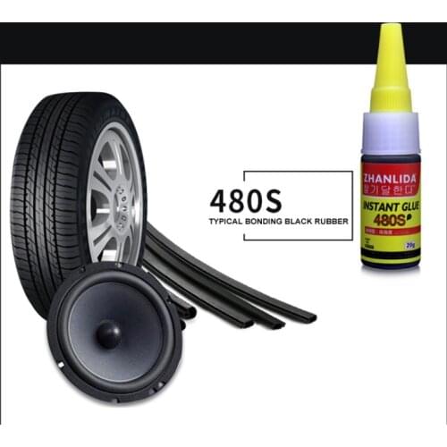 480S Super Sticky Glue Car Rubber Repair Tire Glue Mighty Black Adhesives Seal Glue For Window Wood Metal Ceramics Tire Repair