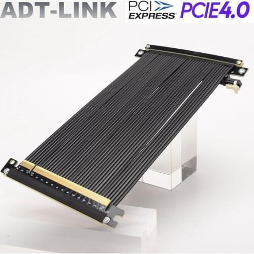 Brand New PCIE 4.0 16x Graphics Video Card Extension Cable Gen4 x16 Flexible Riser Cable Double Reverse GPU For ITX A4 Mini Case