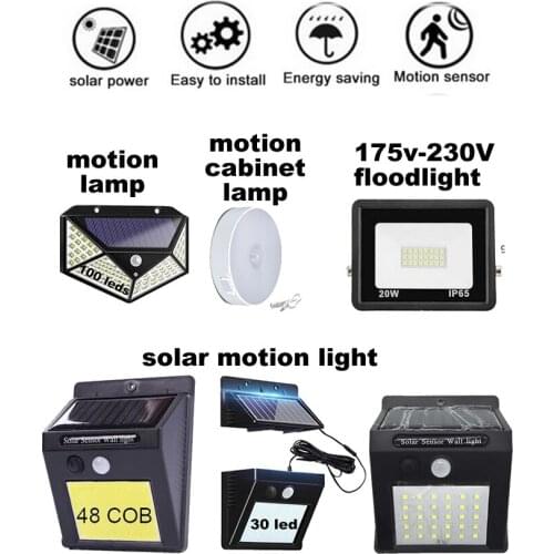 Solar Lamp Outdoor Led Light PIR Motion Sensor LED Solar Power Wall Street Garden Light Security Spotlight Waterproof Decoration