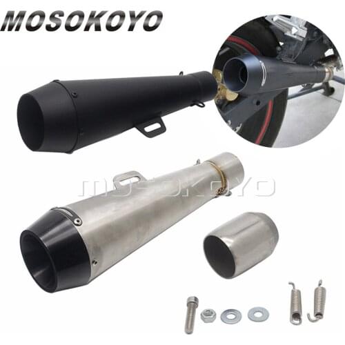 38mm-51mm Universal Motocycle Exhaust Muffler Pipe For M4 For Harley Honda CBR Motocross Dirt Bike Cross ATV Street Bike Scooter