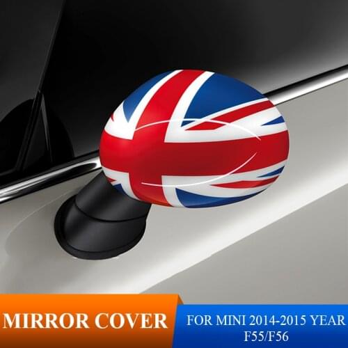 2Pcs Car Rearview Mirror Decoration Protector Shell Cover For Mini Cooper One JCW F56 F55 F54 F60 Car Styling Accessories