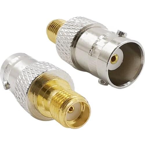 1/2/5Pcs Adapter BNC Female to SMA Female Jack Connector RF Straight Coaxial Adapter HAM Baofeng WiFi Radio Antennas
