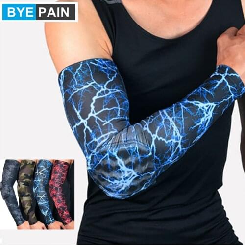 1Pcs BYEPAIN Elbow Brace Long Sleeve Elbow Pad Arm Elbow Breathable Protection Workout Outdoor Sports Joint Compression