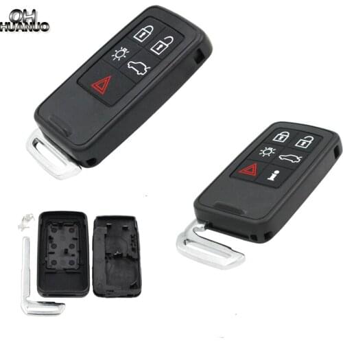 5 Buttons 6 buttons remote key housing case shell fob FOR VOLVO XC70 V40 V70 XC60 S80 S60 with small key