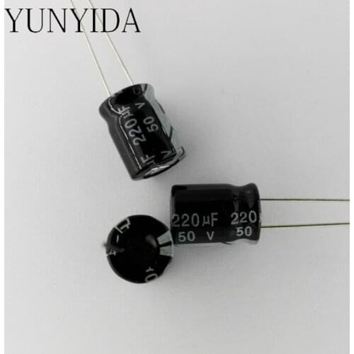 Aluminum electrolytic capacitor 50v 220uf 20PCS