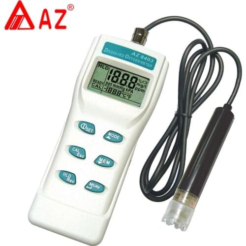 AZ8403 dissolved oxygen analyzer / fish pond aquatic DO instrument dissolved oxygen analyzer / sewage oxygen content detector