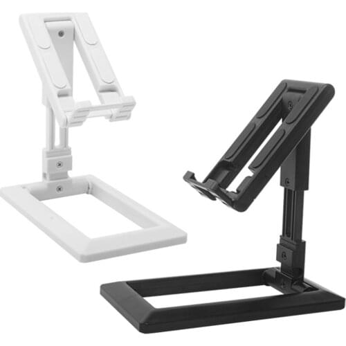 Besegad Universal Adjustable Foldable Phone Tablet Desktop Holder Stand Bracket for Watching Video Reading Online Live Streaming