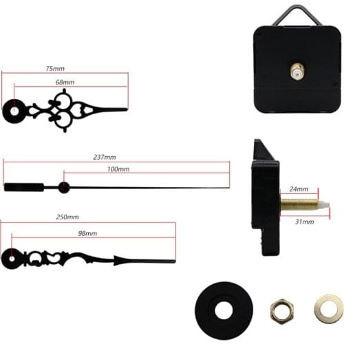 One-second Silent DIY Quartz Wall Clock Movement Mechanism Hands Repair Tool Parts