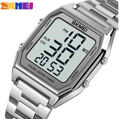 SKMEI Double Time Watch Men Watches Sports Countdown Alarm Chrono Digital Wristwatches Man Clock Waterproof Relogio Masculino