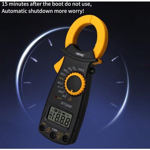 Digital Amper Clamp Meter Multimeter NCV Current Clamp Pincers Voltmeter Ammeter 600A AC/DC Ohm Current Voltage Tester
