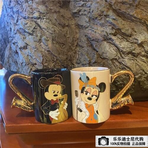 Disney Remain Sound Mickey Minnie Ceramic Mugs Retro Mugs Lovers Coffee Mugs Drink Mugs Cartoon
