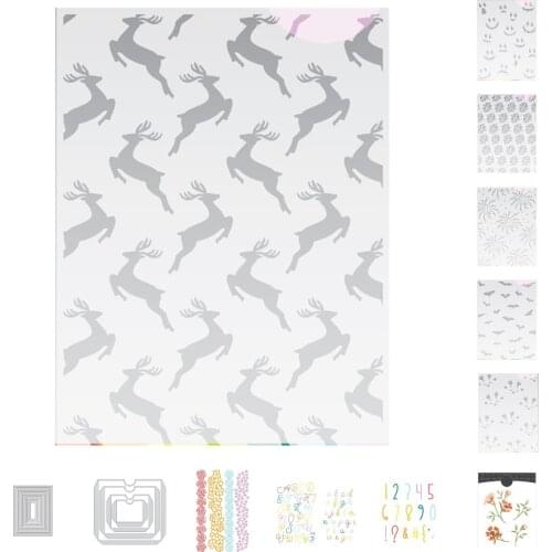 Reindeer Lantern Numbers Metal Cutting Dies Stencils for Scrapbooking Stamp Photo Album Decorative Embossing Cut Die DIY Paper