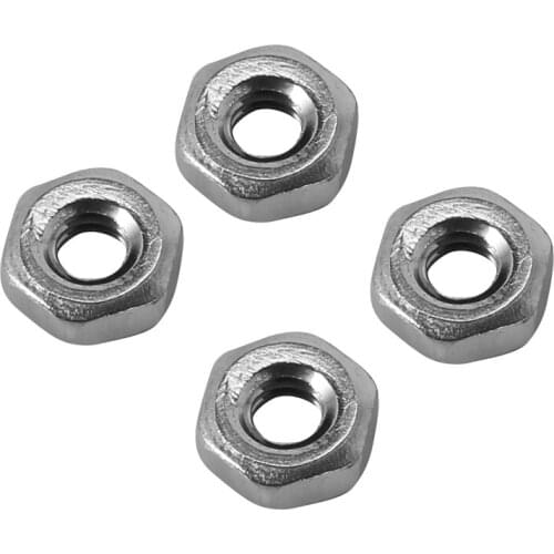 Metric M2 Hex Nuts 304 Stainless Steel Fastener DIN934 100pcs for Bolt