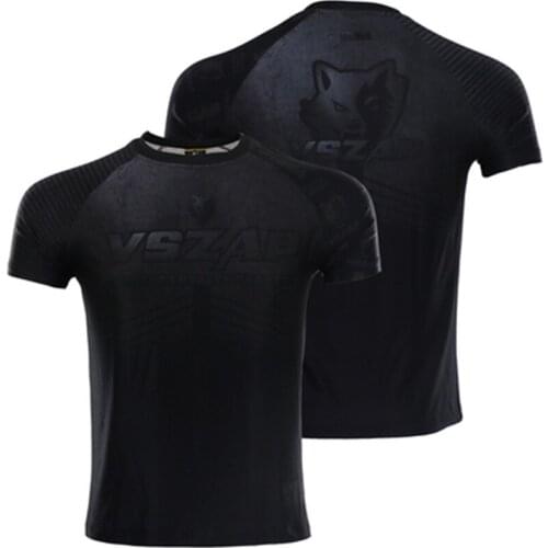 MMA Mens Running T-Shirts, Muay Thai Quick Dry Compression Sport, Fitness Gym Running, Soccer Shirts Mens Jersey Sportswear