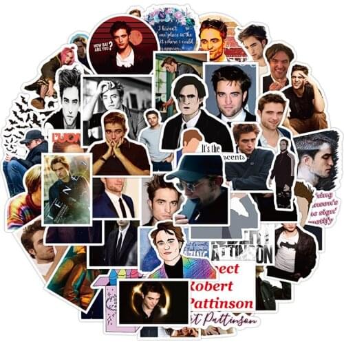 10/50Pcs The Twilight Saga Robert Pattinson Stickers For Laptop Refrigerator Motorcycle Skateboard Scrapbook Gift PVC
