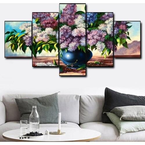 Wall Canvas Art Painting Bouquet Of Flowers Art Poster Picture Decor Modern Home Decoration For Living Room Office Bedroom