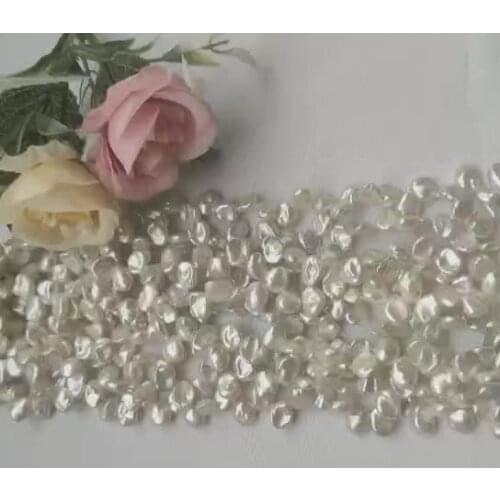 8-9mm natural freshwater keshi shape pearl strands for jewelry making